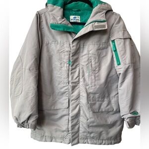 EUC Slalom‎ boys gray and green hooded jacket